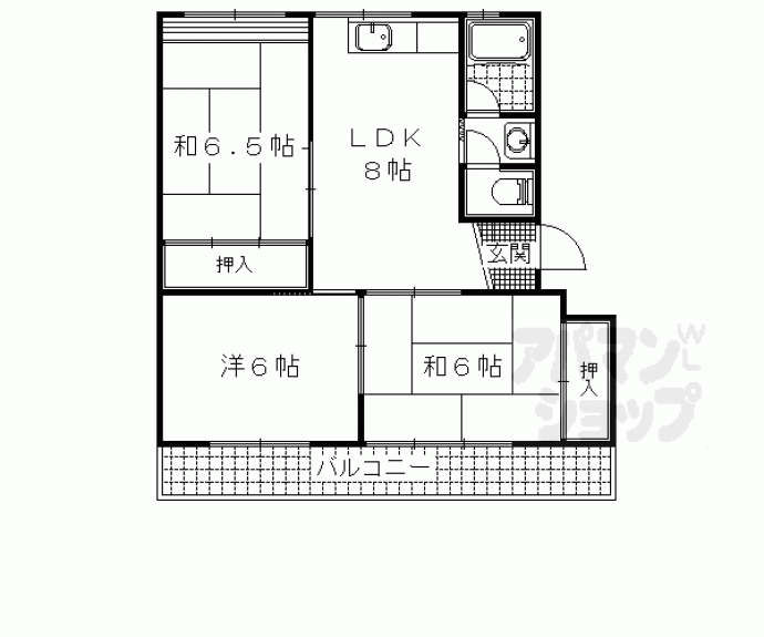【浜野マンション】間取