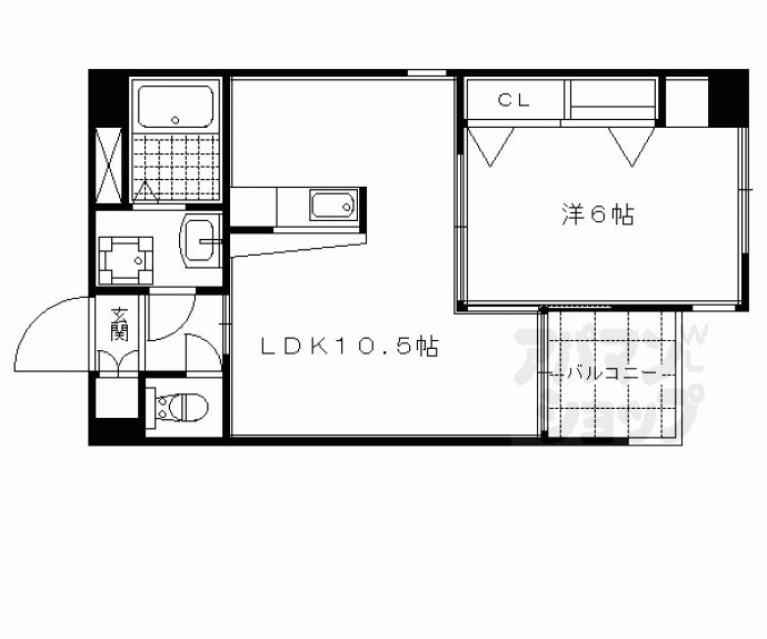 【サンクラージュ山科三条】間取