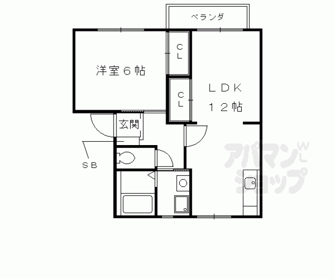 【エトワール安朱Ⅰ】間取