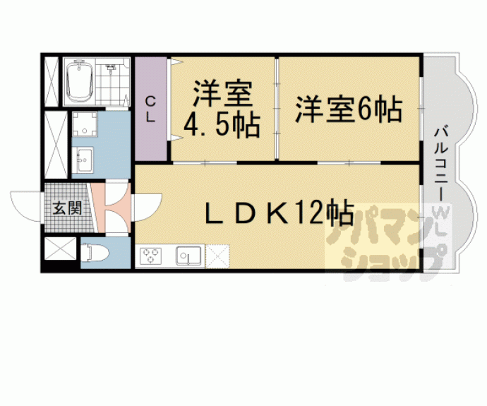 【関生ハイツ】間取