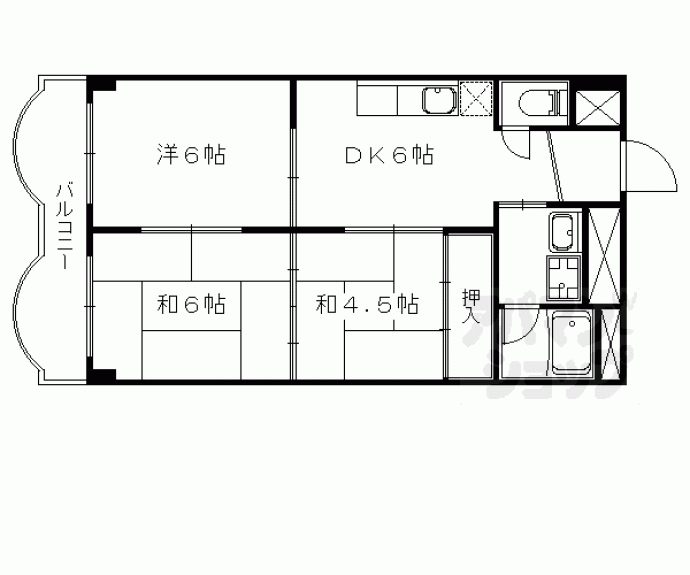 【関生ハイツ】間取