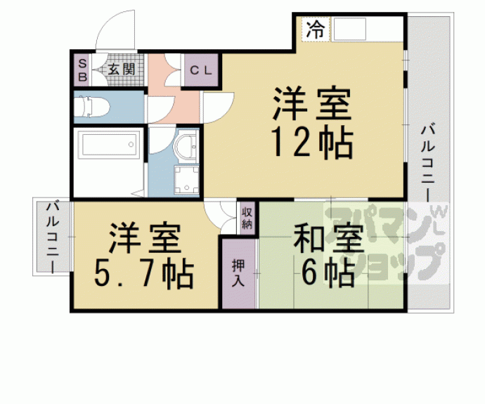 【メリーコンフォート】間取