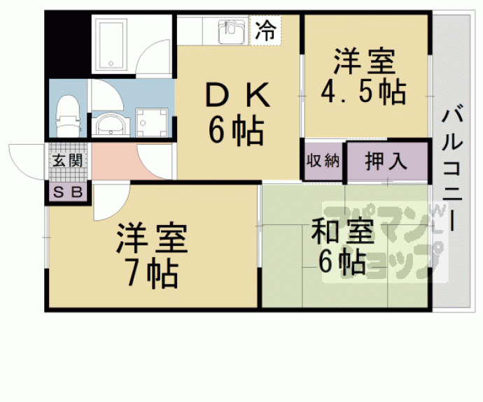 【シャトー音羽】間取