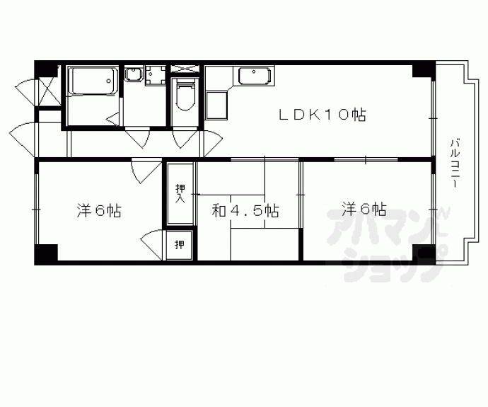 【シベール勧修寺】間取