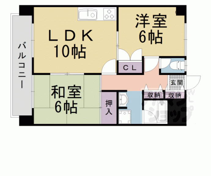 【ラフィーネ山科】間取