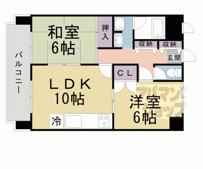 【ラフィーネ山科】間取