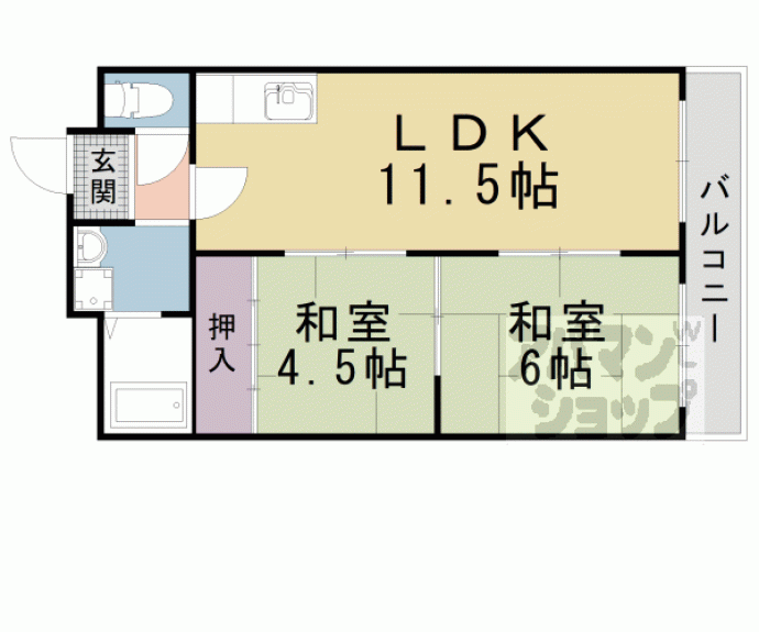 【報徳マンション】間取