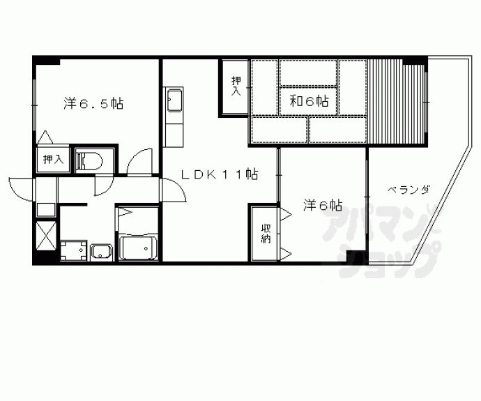 【エーデル音羽】間取