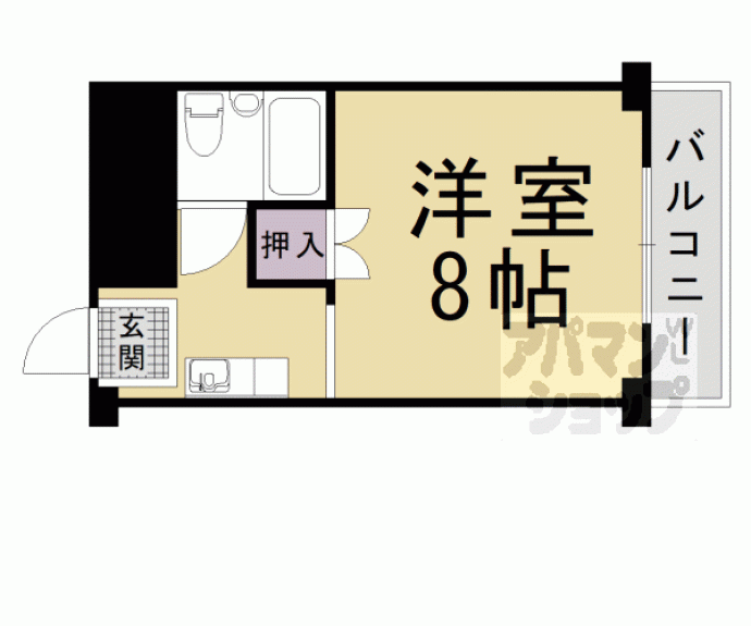 【プリース山科Ⅰ番館】間取