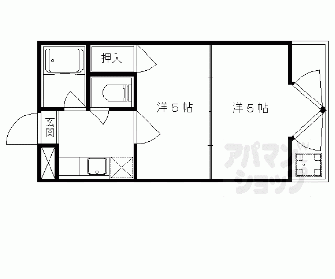 【プランドール勧修寺】間取