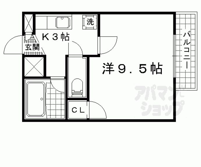 【ＳＡＫＩＺＯメゾン北花山】間取
