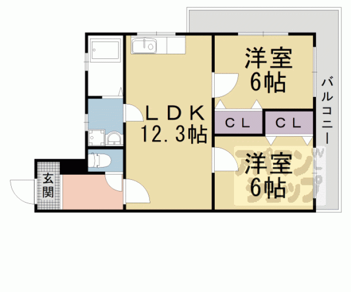 【パルフェマンション】間取