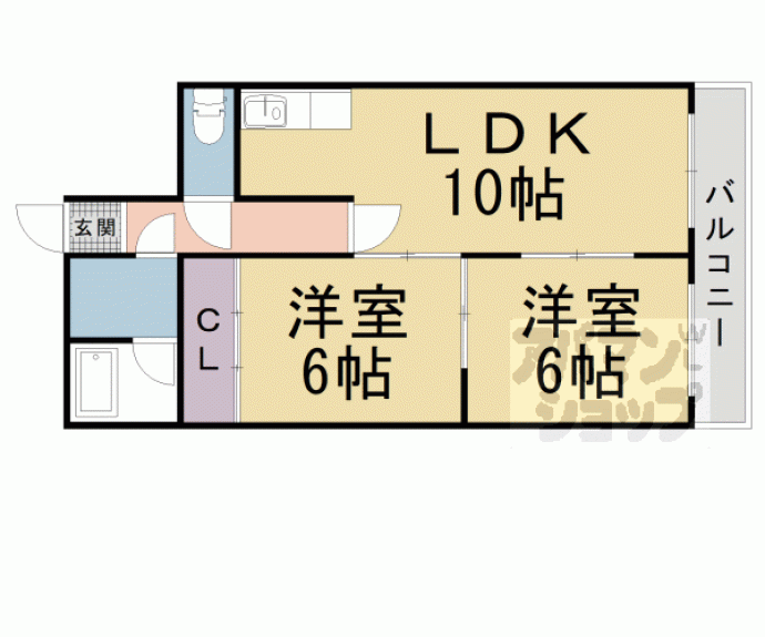 【パルフェマンション】間取