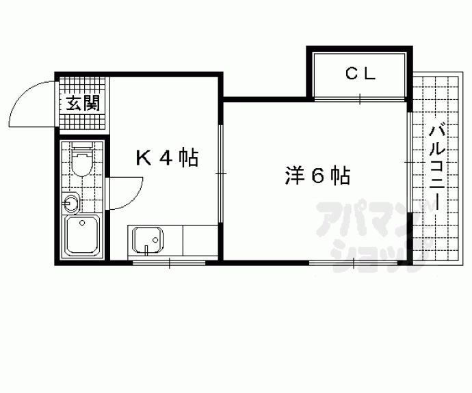 【Ｓｔａｂｌｅ勧修寺】間取