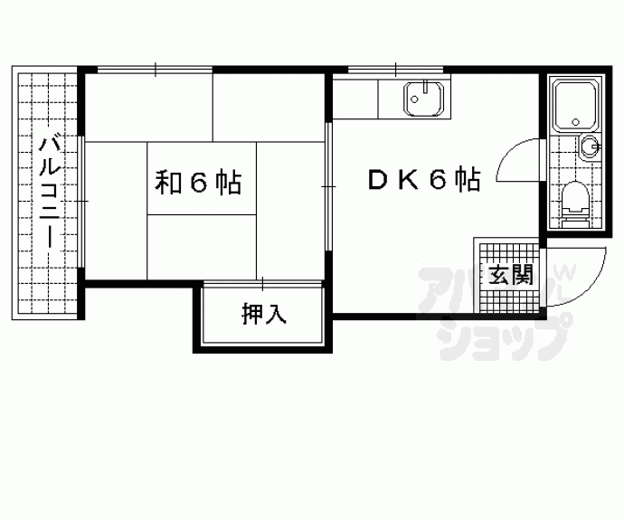 【Ｓｔａｂｌｅ勧修寺】間取