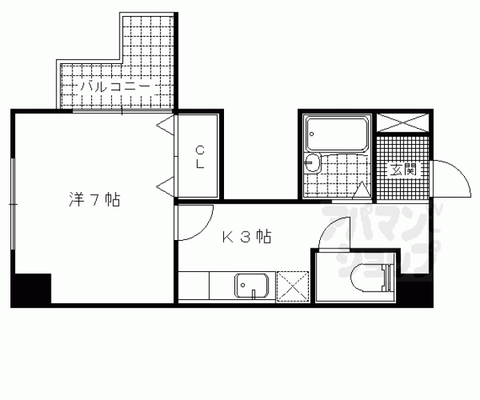 【山科アーバンコテージ】間取