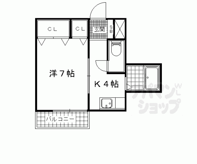【山科アーバンコテージ】間取