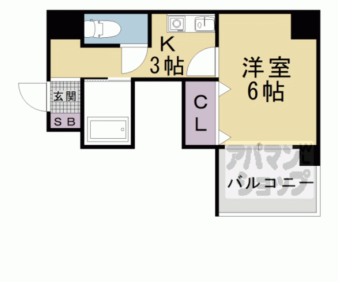 【山科アーバンコテージ】間取