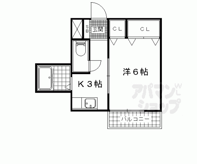 【山科アーバンコテージ】間取