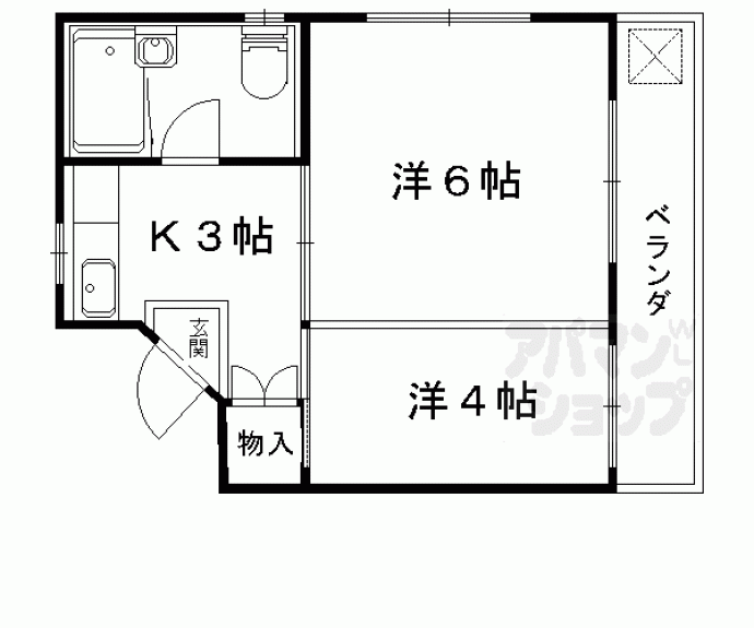 【山科　小堀マンション】間取