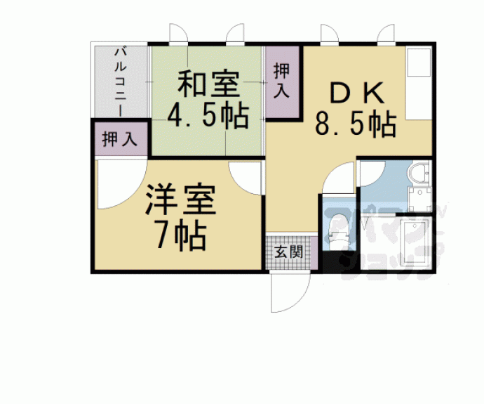 【沢町ハイツ】間取