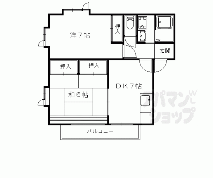 【ヴィラ　フルール】間取