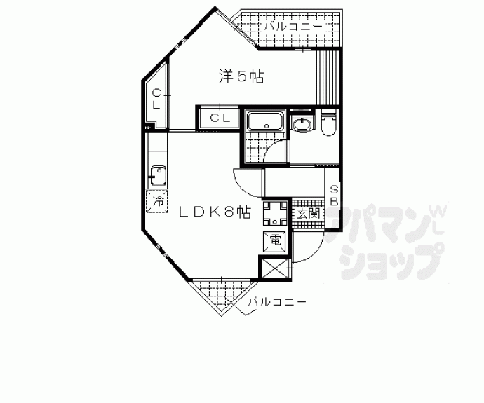 【ＰＡＲＫ　ＨＩＬＬＳ　ＯＹＡＫＥ　ＶＩＬＬＡ　３】間取