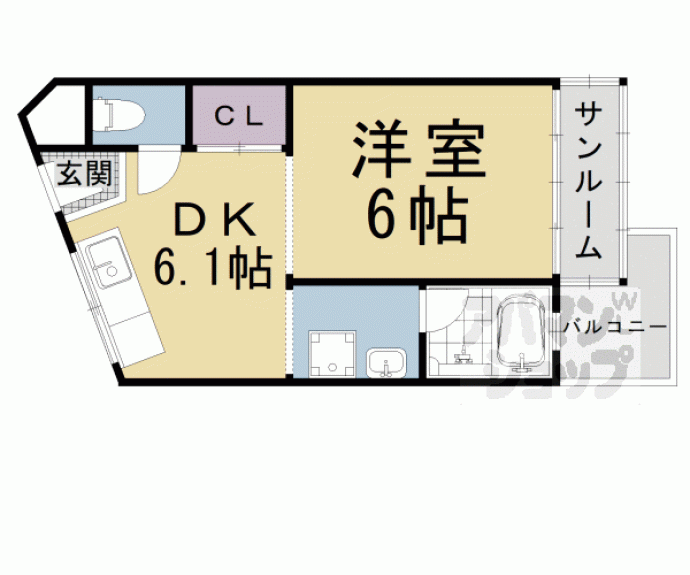 【日ノ岡グリーンハイツ】間取