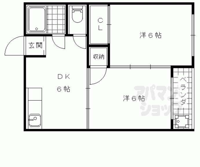 【サンライズハイツ】間取