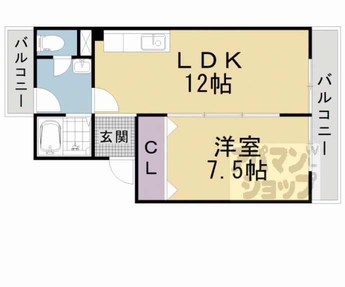 【ハイツクローバー】間取