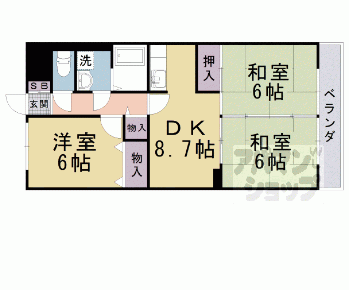 【第一エバグレース音羽】間取