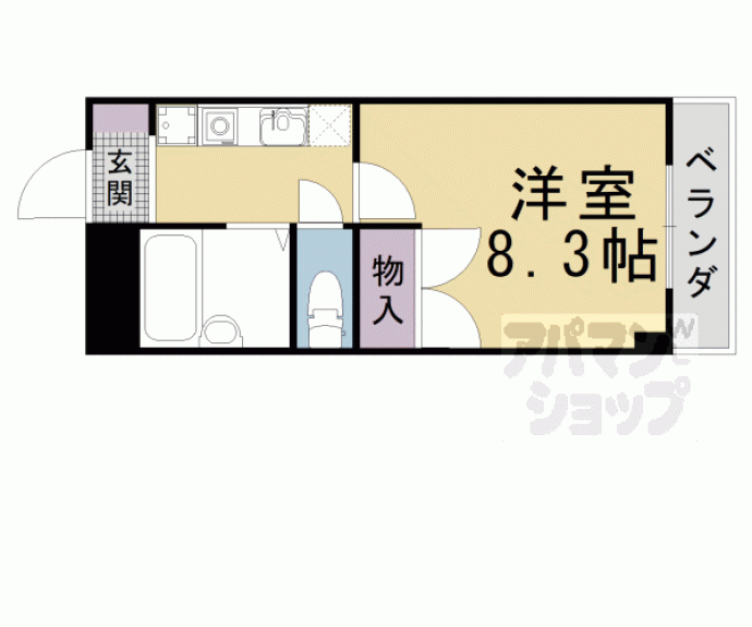 【メディナ椥辻】間取
