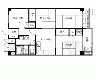 【山科南団地　Ｅ棟】