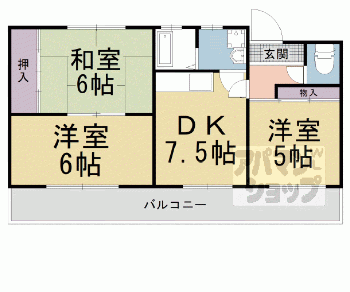 【コーポ弘和】間取