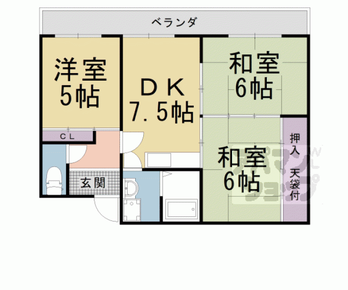 【コーポ弘和】間取