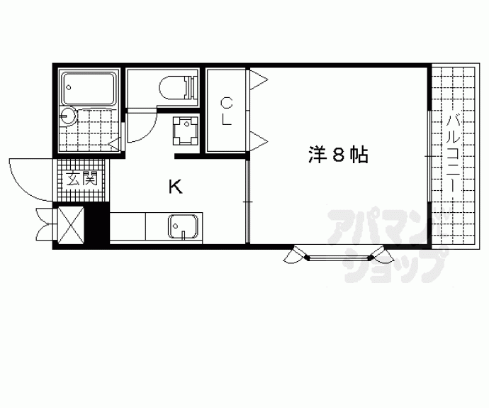 【山科ガーデンハイツ】間取