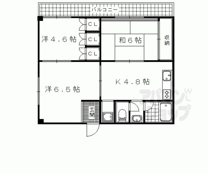 【アースコート四ノ宮】間取