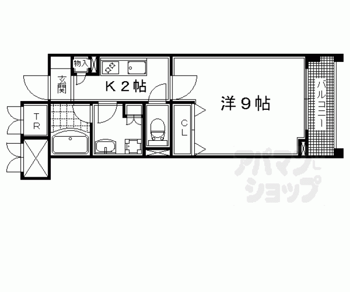 【パインフィールド洛東】間取