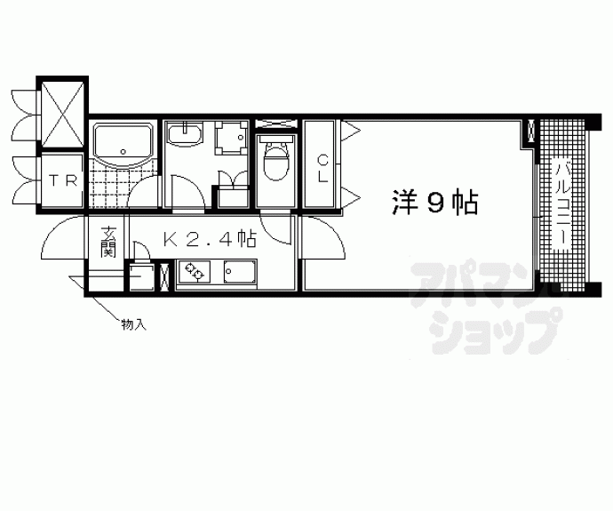 【パインフィールド洛東】間取