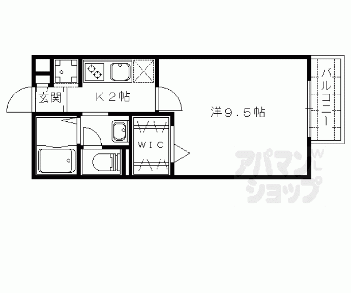 【シャトレコーポラス】間取