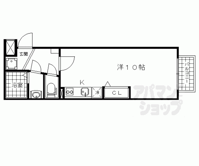 【プルーリオン山科駅前】間取