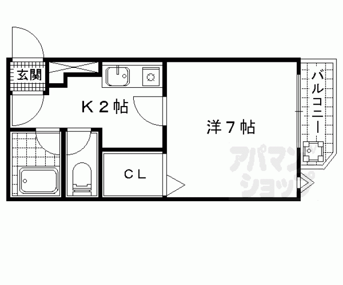 【ハーミテージ安朱】間取