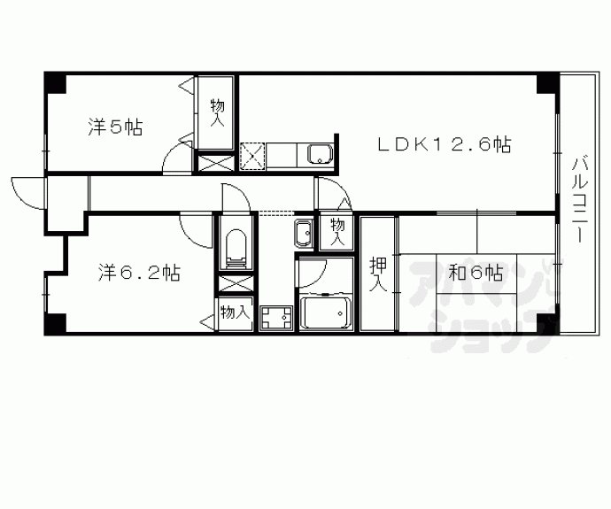 【大翔第二ビル】間取