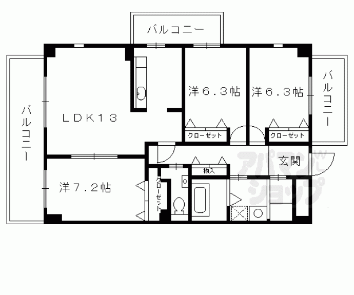 【シュシュパルク山陵】間取
