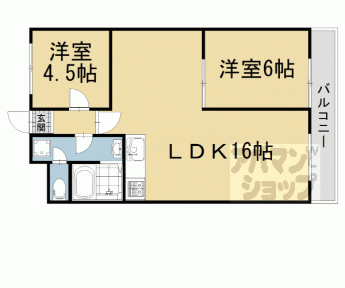 【エスポワール京都】間取