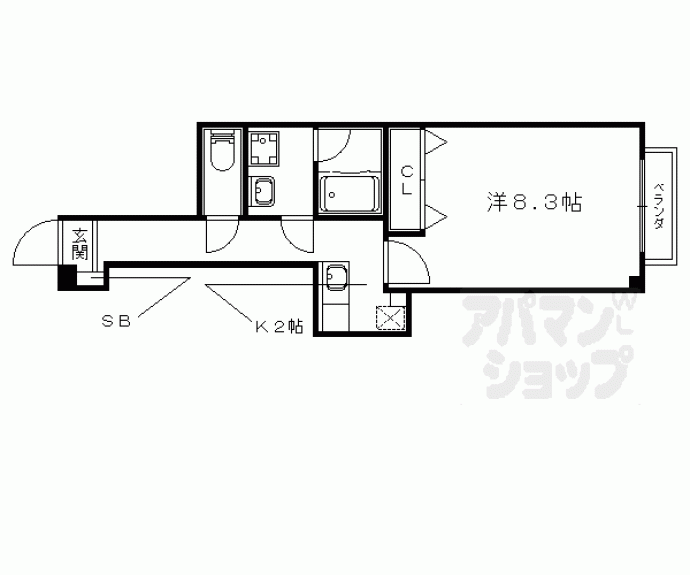 【プラネシア星の子山科駅前】間取