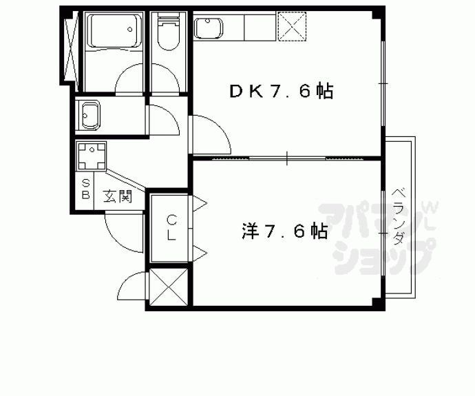 【プラネシア星の子山科駅前】間取