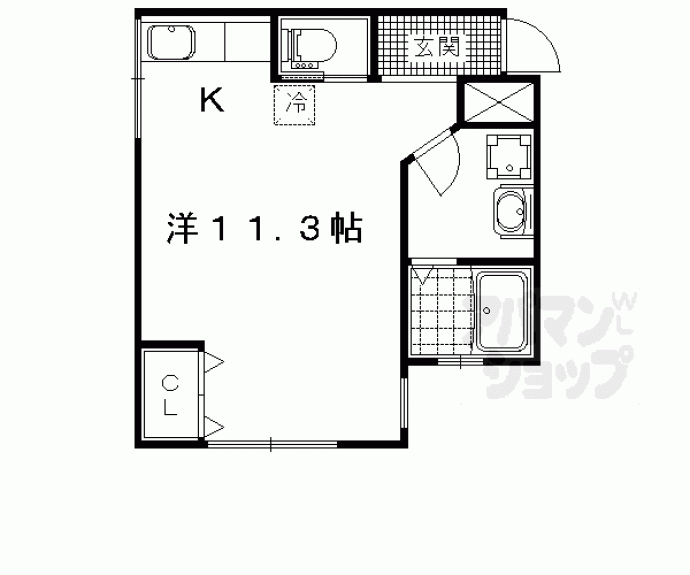 【鴨戸ハイツ】間取