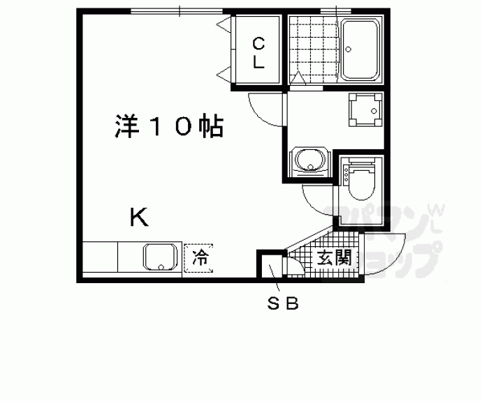 【鴨戸ハイツ】間取