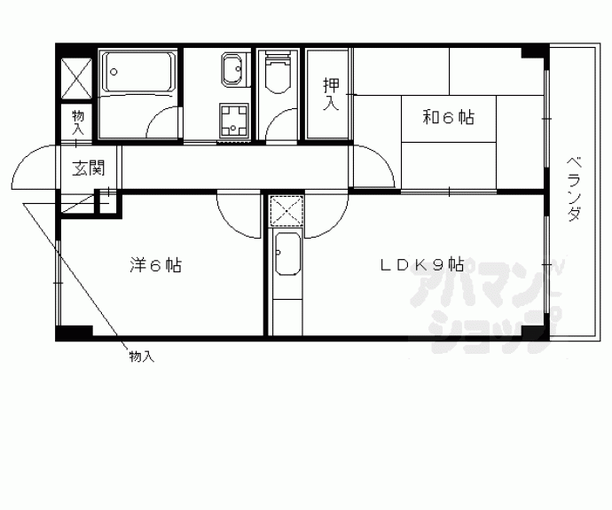 【ドルチェ椥辻】間取